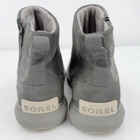 Sorel Gray Quarry Grill Explorer II Waterproof Leather/Suede Booties Size 9.5 - Picture 3 of 7